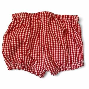 Red Gingham Kids Shorts